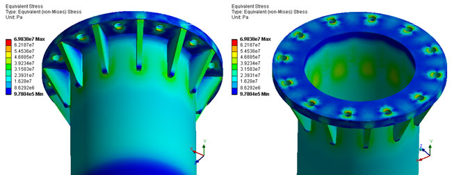 High-pressure-chamber-stress-analysis